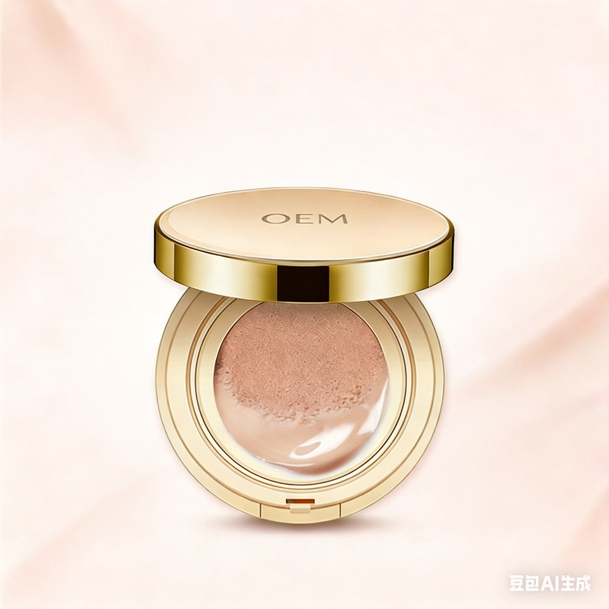 Full-Coverage Cushion Compact for Private Label Manufacturing 适用于自有品牌制造的全覆盖气垫粉盒